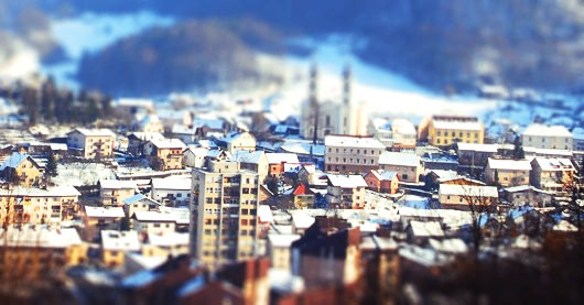zagorje3 copy Tilt shift Zagorje ob Savi