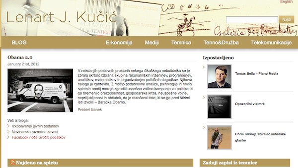 lenar j kucic Blog je mrtev, naj dolgo živi blog 