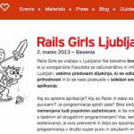 TSstartup in Rails Girls – prijavite se zdaj!