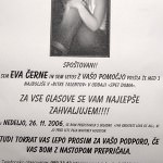 Eva Černe, ne bom glasoval zate!