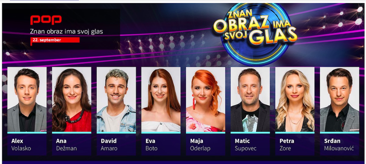 Znan obraz ima svoj glas 2019 Alex Volasko Ana Dežman David Amaro Eva Boto Maja Oderlap Matic Supovec Petra Zore Srđan Milovanović