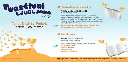 Twestival flyer Twestival flyer