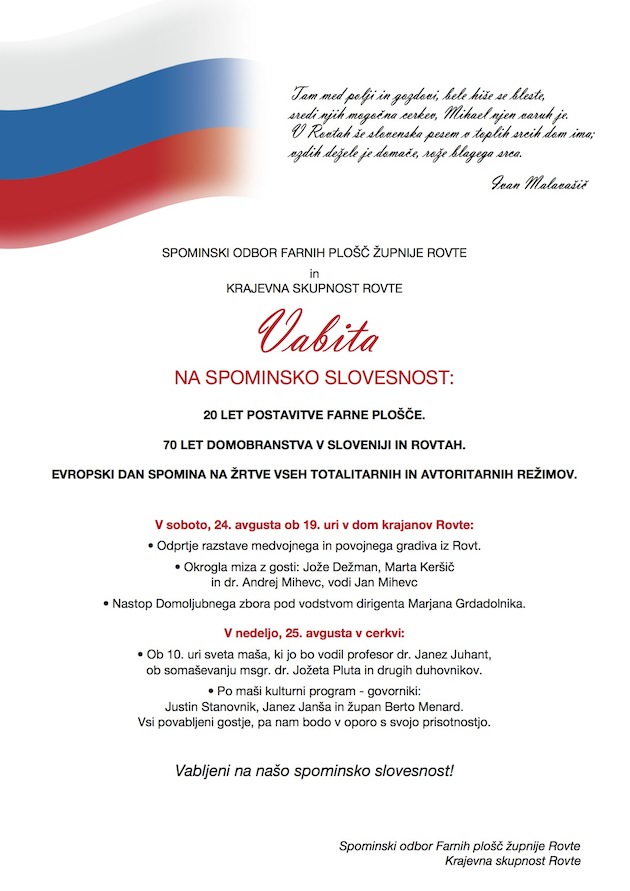 Vabilo spominska slovesnost_Rovte