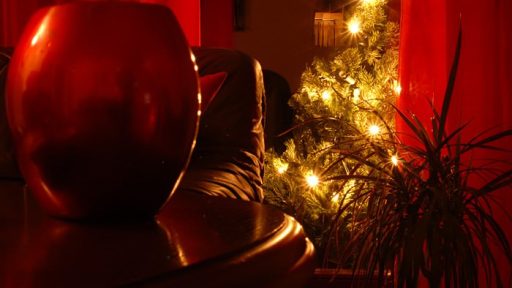 Okrašena novoletna jelka 1