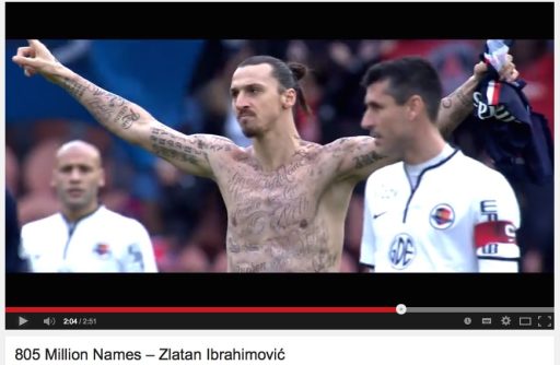 805 Million Names – Zlatan Ibrahimović