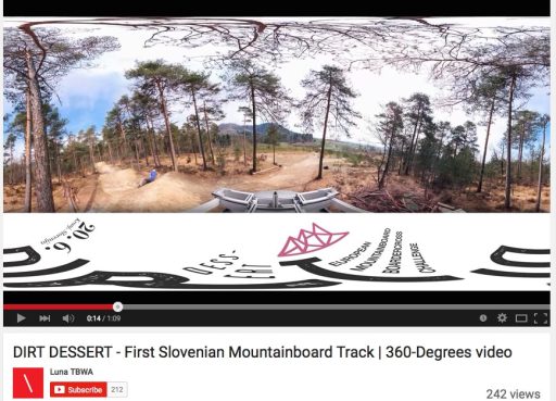 Dirt Dessert mountainboard proga in 360 stopinjski video