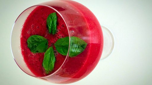 Liči / rdeča pesa smoothie
