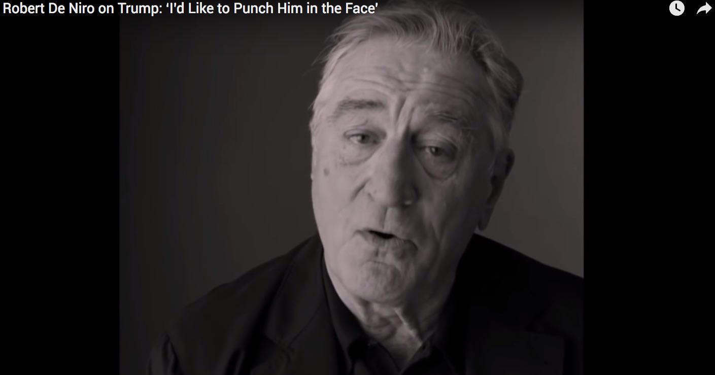 Robert De Niro on Trump: ‘I’d Like to Punch Him in the Face’