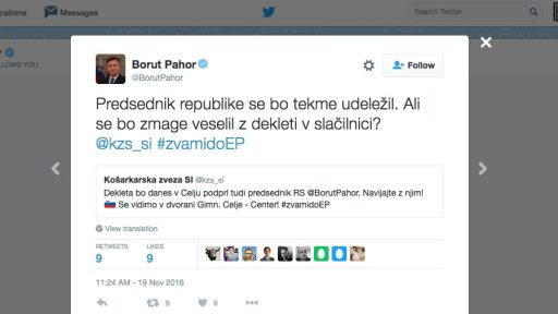 Borut Pahor / Ali se bo zmage veselil z dekleti v slačilnici?