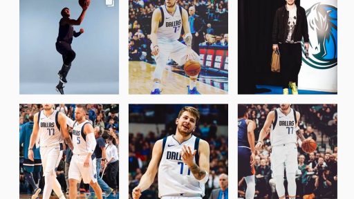 Luka Doncic Instagram Rookie of the Month