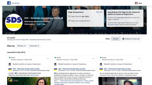 SDS Ad Library Facebook