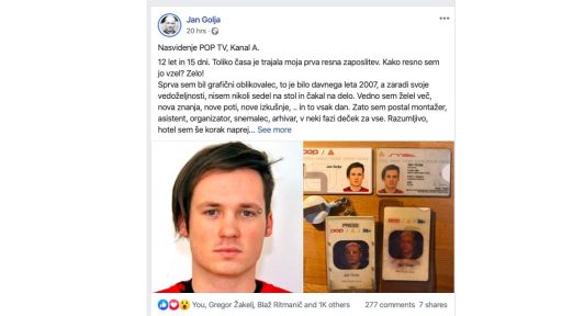 Jan Golja zapusca Pop TV 1