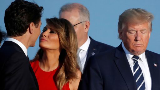 Melania Trump in Justin Trudeau Photograph Carlos BarríaReuters