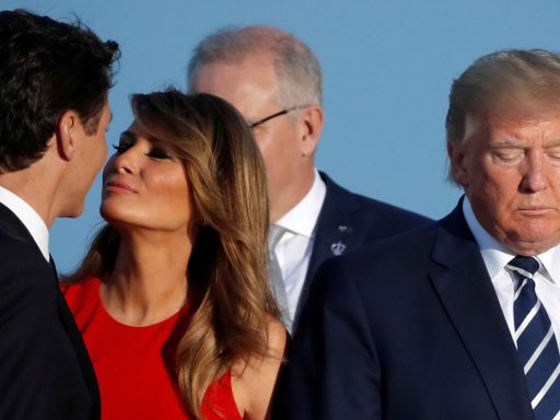 Melania Trump in Justin Trudeau Photograph Carlos BarríaReuters