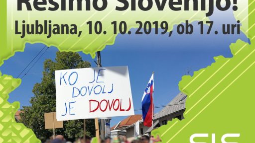 Protest Resimo Slovenijo 10.10.2019