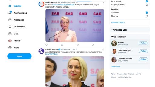 Angelika Mlinar za ministrico za kohezijo in razvoj odzivi na Twitterju
