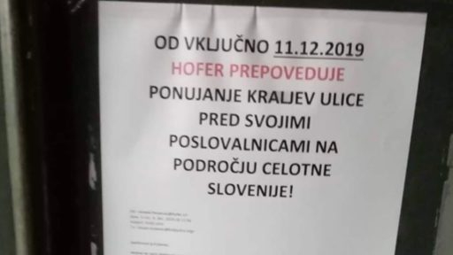 Hofer prepovedal prodajo casopisa Kralji ulice pred svojimi trgovinami