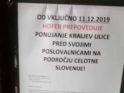 Hofer prepovedal prodajo casopisa Kralji ulice pred svojimi trgovinami