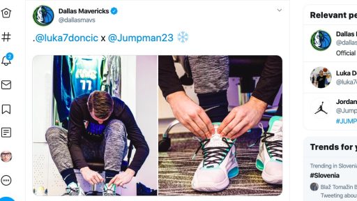 Luka Doncic podpisal pogodbo z Air Jordan