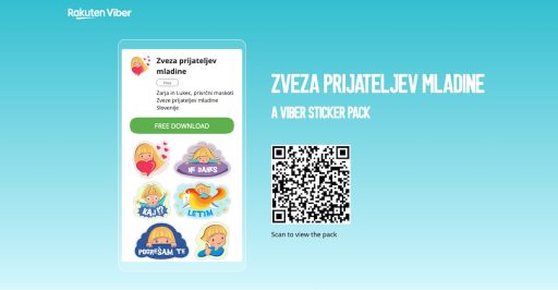 Zveza prijateljev mladine Slovenije predstavlja Viber nalepke stickerje