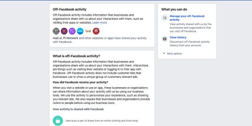 Off Facebook activity Facebook ve kaj pocnete tudi v resnicnem zivljenju