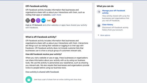 Off Facebook activity Facebook ve kaj pocnete tudi v resnicnem zivljenju