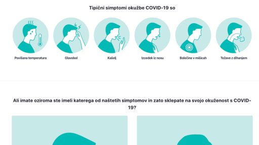 Anonimno porocaj o svojem pocutju na strani za zbiranje podatkov o koronavirusu covid 19 stats.si