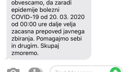 Sredi noci smo dobili SMS obstajajo pa tudi ljudje ki nimajo mobilnih telefonov