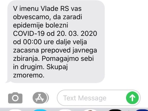 Sredi noci smo dobili SMS obstajajo pa tudi ljudje ki nimajo mobilnih telefonov
