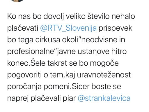 Hojs Drzavljanska nepokorscina neplacevanje RTv prispevka