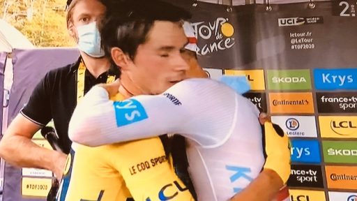 Tadej Pogacar Primoz Roglic Tour de France 2020