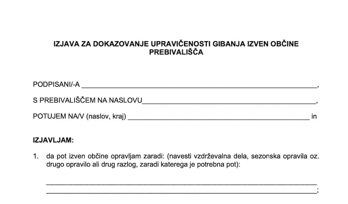 Izjava