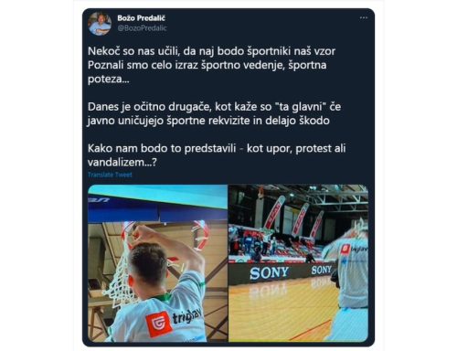 bozo predalic in rezanje kosarkarse mrezice