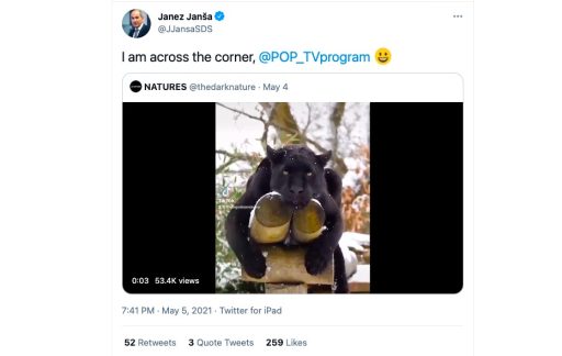 janez jansa across the corner