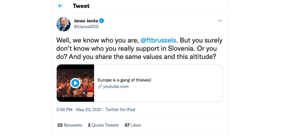 janez jansa ima altitude