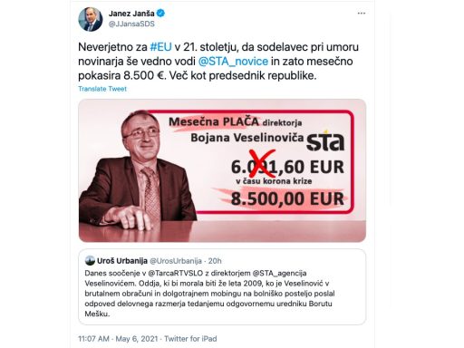 janez jansa mesko urbanija veselinovic
