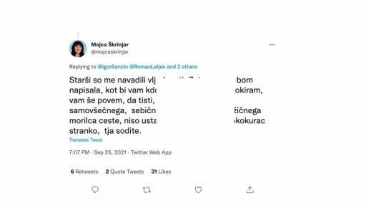 mojca skrinjar glup ko kurac