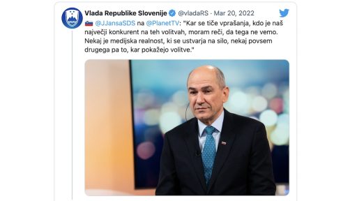 tviter racun vlade sds