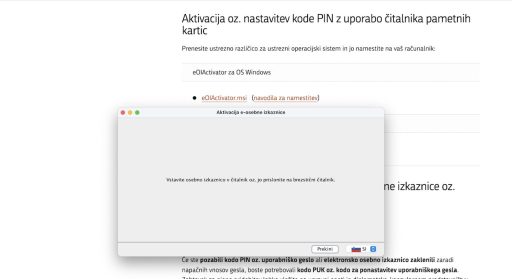 aktivacija osebne izkaznice