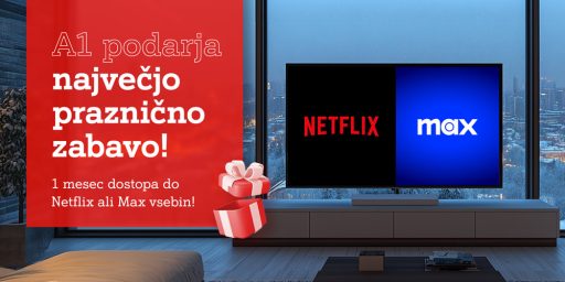 A1 podarja Netflix+Max