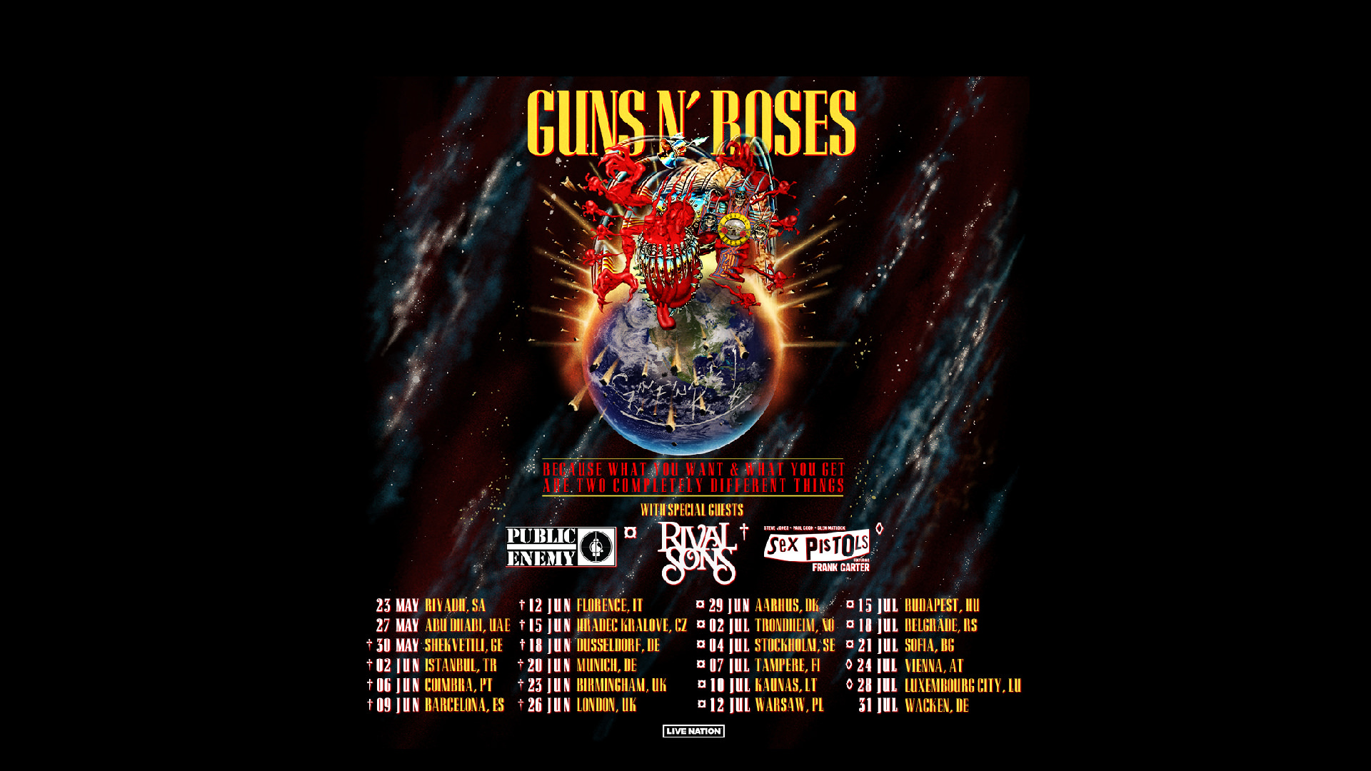 gunsnroses sexpistols publicenemy