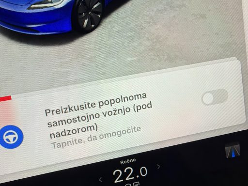tesla supervised fsd slovenija
