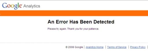 Error - Google Analytics