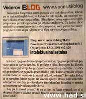 Vecerov blog
