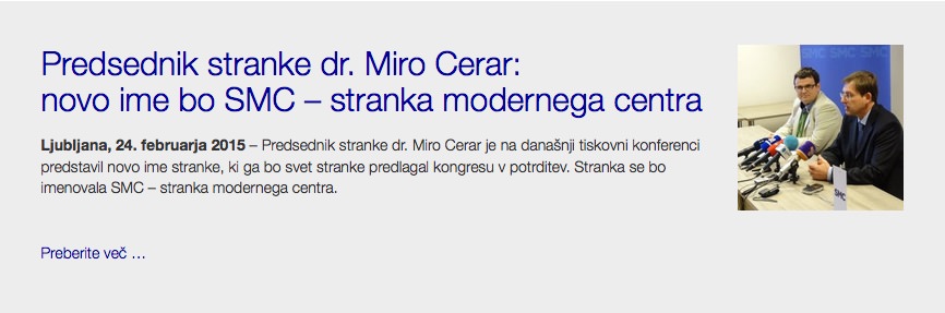 SMC – stranka modernega centra