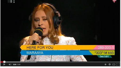 Maraaya - Here for you / Eurosong - Raay in Marjetka Vovk