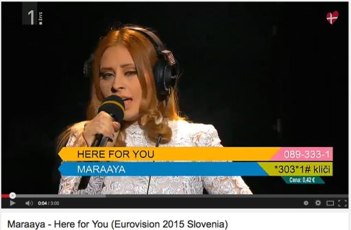 Maraaya - Here for you / Eurosong - Raay in Marjetka Vovk