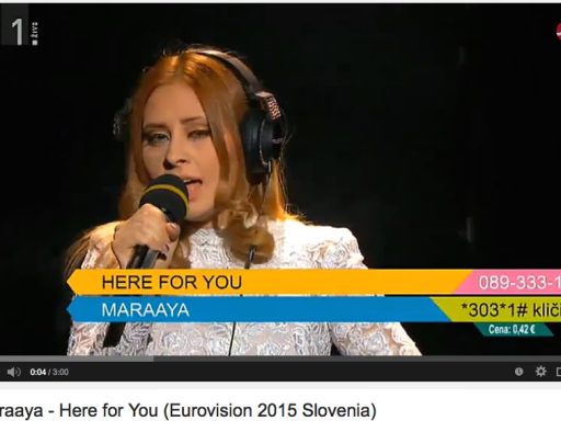 Maraaya - Here for you / Eurosong - Raay in Marjetka Vovk