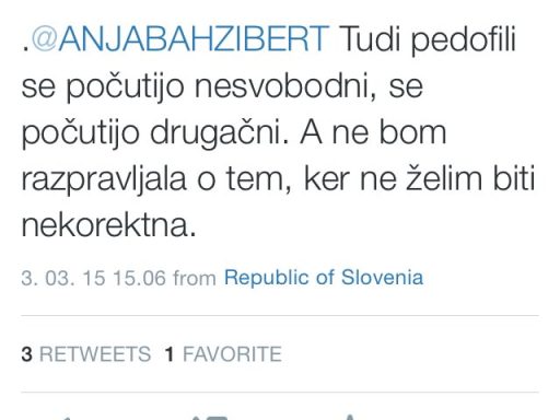 Stranka SDS in njihov pogled na pedofilijo
