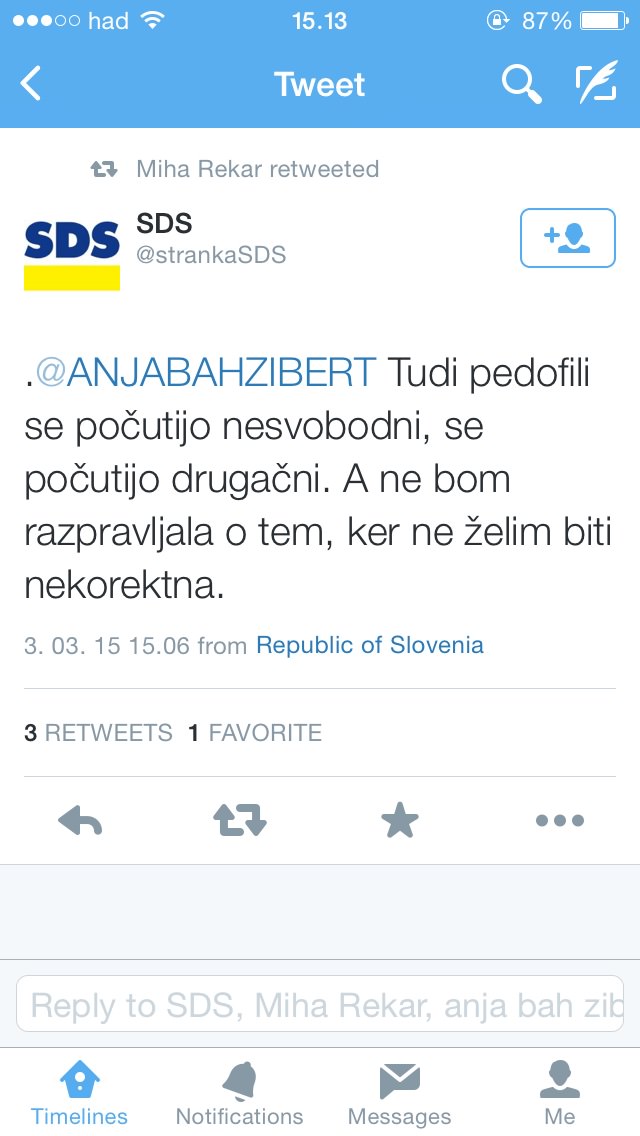 Stranka SDS in njihov pogled na pedofilijo